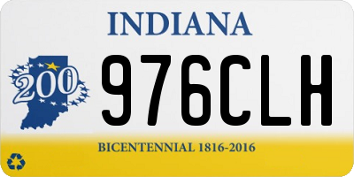 IN license plate 976CLH
