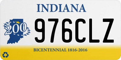 IN license plate 976CLZ