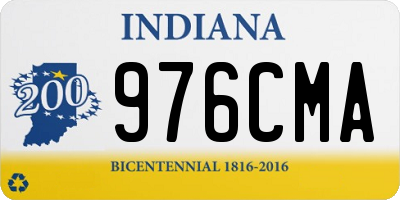 IN license plate 976CMA