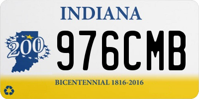IN license plate 976CMB
