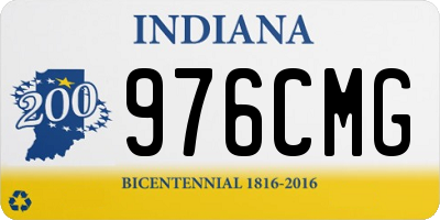 IN license plate 976CMG