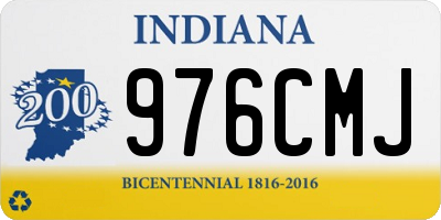 IN license plate 976CMJ