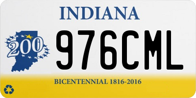 IN license plate 976CML
