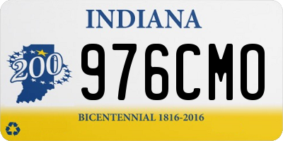 IN license plate 976CMO