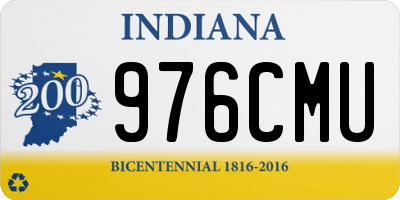 IN license plate 976CMU