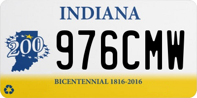 IN license plate 976CMW