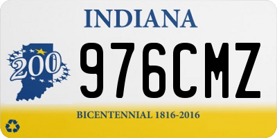 IN license plate 976CMZ