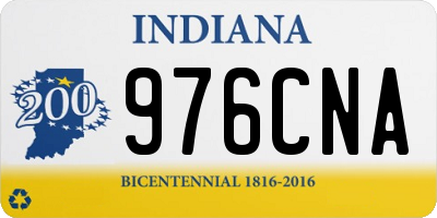 IN license plate 976CNA