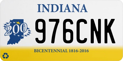 IN license plate 976CNK