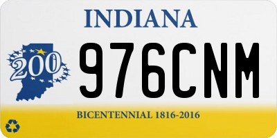 IN license plate 976CNM