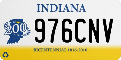 IN license plate 976CNV
