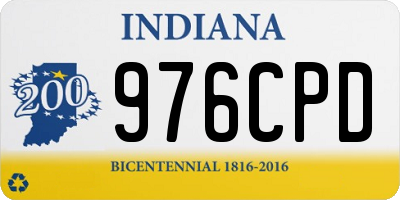 IN license plate 976CPD