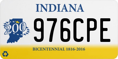 IN license plate 976CPE
