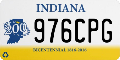 IN license plate 976CPG