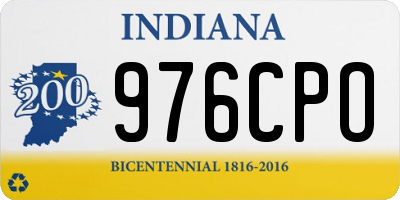 IN license plate 976CPO