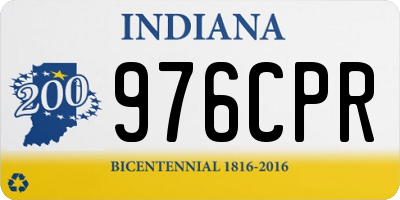 IN license plate 976CPR
