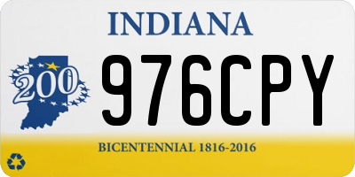IN license plate 976CPY
