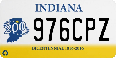 IN license plate 976CPZ