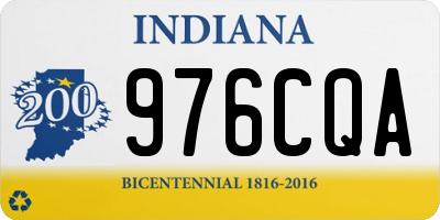 IN license plate 976CQA