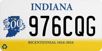 IN license plate 976CQG