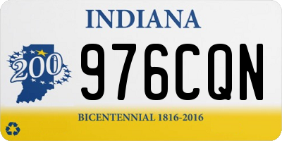 IN license plate 976CQN