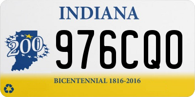 IN license plate 976CQO