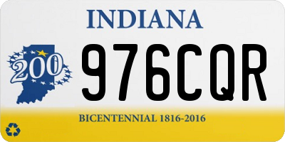 IN license plate 976CQR