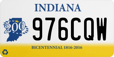 IN license plate 976CQW