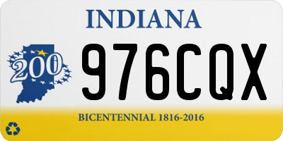 IN license plate 976CQX