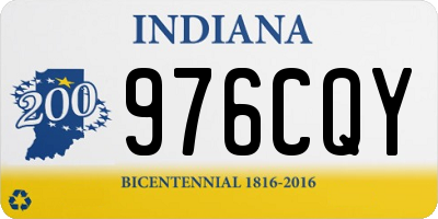 IN license plate 976CQY
