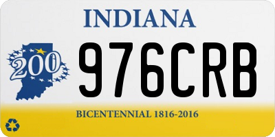 IN license plate 976CRB