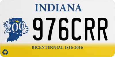 IN license plate 976CRR