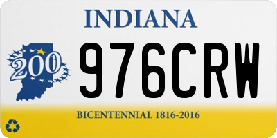 IN license plate 976CRW