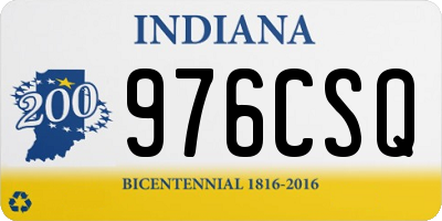 IN license plate 976CSQ