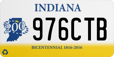 IN license plate 976CTB