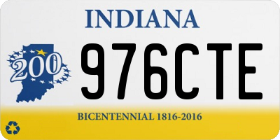 IN license plate 976CTE