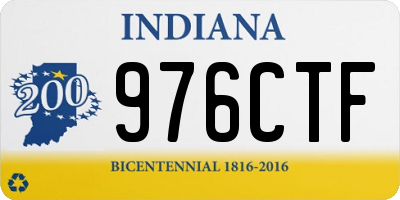 IN license plate 976CTF