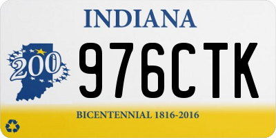 IN license plate 976CTK