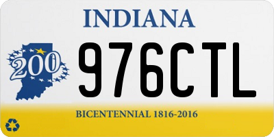 IN license plate 976CTL