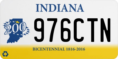 IN license plate 976CTN