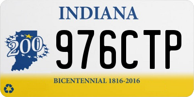 IN license plate 976CTP