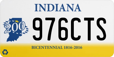 IN license plate 976CTS