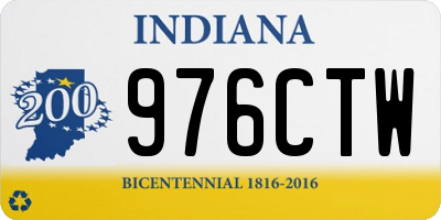 IN license plate 976CTW