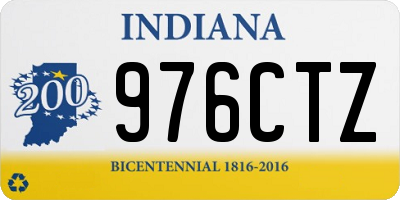 IN license plate 976CTZ