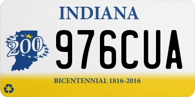 IN license plate 976CUA