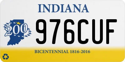 IN license plate 976CUF