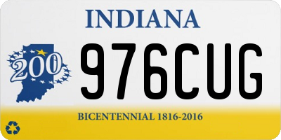 IN license plate 976CUG
