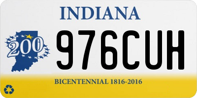 IN license plate 976CUH