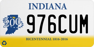 IN license plate 976CUM