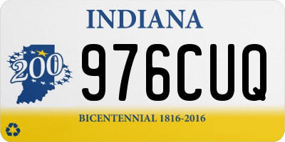 IN license plate 976CUQ